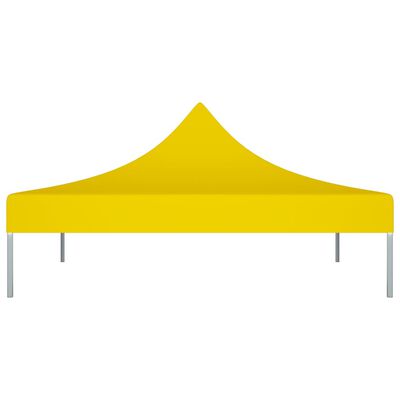 vidaXL Dach namiotu imprezowego, 3 x 3 m, żółty, 270 g/m²