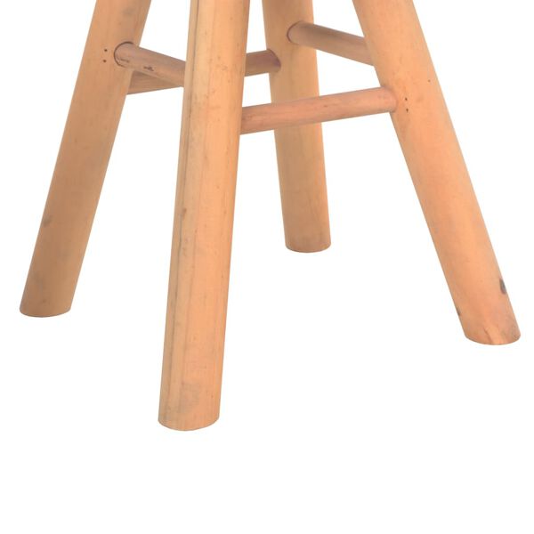 vidaXL Stołek, czarno-biały, tapicerowany tkaniną