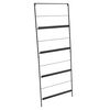 H&S Collection Stojak na gazety, metalowy, 150x56,5 cm, czarny