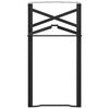 vidaXL Noga stołu piwnego 2 pcs Czarny 39 x 3 x 75 cm