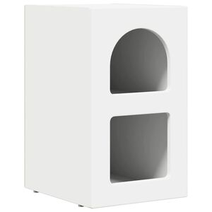 vidaXL Stolik nocny ELST Biały 29,5 x 33,5 x 50 cm Drewno inżynieryjne
