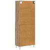 vidaXL Highboard 2 pcs Dąb rzemieślniczy Materiał drewnopochodny