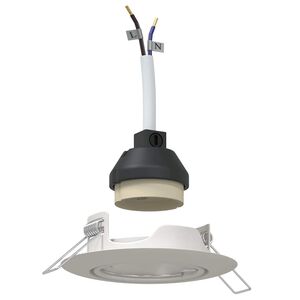 vidaXL Reflektor 6 pcs Biały 9 x 9 x 2.5 cm Metal