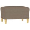 vidaXL 3-osobowa sofa z podn&oacute;żkiem, taupe, 180 cm, tkaniną