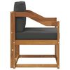 vidaXL Sofa na zewnątrz Lite drewno akacjowe i poliester Naturalny