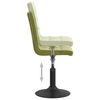 vidaXL Obrotowe krzesła stołowe, 6 szt., jasnozielone, obite aksamitem