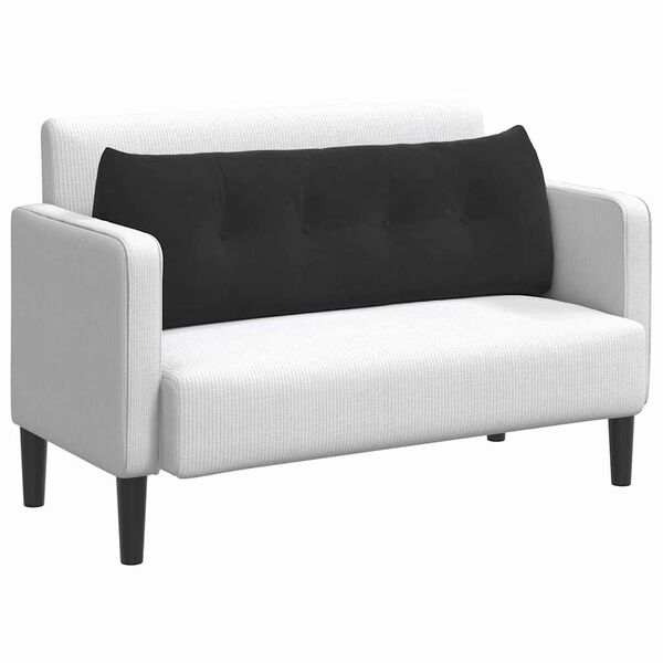 vidaXL Poduszka na plecy Czarny 140 x 24 x 50 cm Aksamit