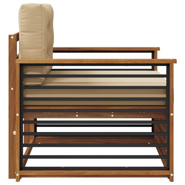 vidaXL Zestaw sof na zewnątrz Lite drewno akacjowe i poliester