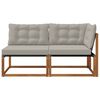 vidaXL Modułowa sofa na zewnątrz 2 Sztuka Naturalny Lite Drewno Akacji