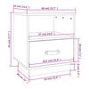 vidaXL Szafki nocne, 2 szt., czarne, 40x34x45 cm, lite drewno sosnowe