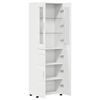 vidaXL Highboard Biały 60 x 35 x 182 cm Materiał drewnopochodny