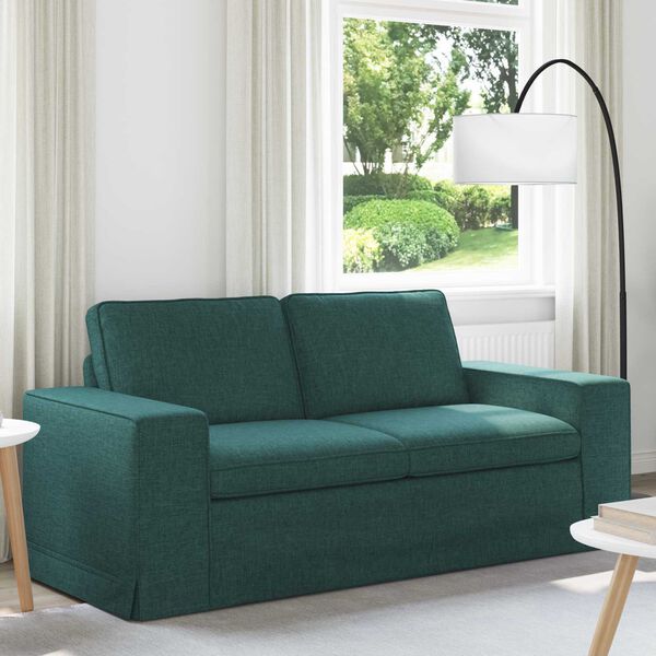 vidaXL Sofa Ciemna zieleń 182 x 80 x 82 cm tkanina