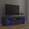 vidaXL Szafka pod TV z oświetleniem LED, szara, 120x35x40 cm