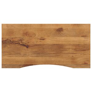vidaXL Blat biurka, z wycięciem, 140x50x2,5 cm, surowe drewno mango