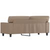 vidaXL 2-osobowa sofa, kolor cappuccino, 140 cm, sztuczna sk&oacute;ra