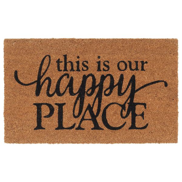 vidaXL Wycieraczka, naturalna, 45x75 cm, wł&oacute;kno kokosowe, tuftowana