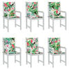 vidaXL Poduszki na krzesła z niskim oparciem, 6 szt., wielokolorowe