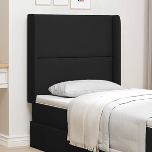 vidaXL Ucho Głowy Czarny 80 x 16 x 4 cm tkanina