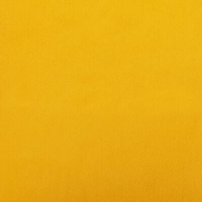 vidaXL Podnóżek, żółty, 78x56x32 cm, tapicerowany aksamitem
