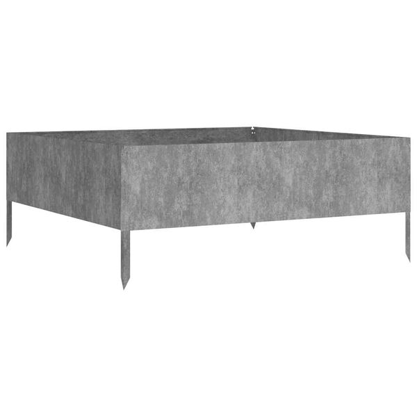 vidaXL Podwyższona donica, 100x100x41 cm, stal kortenowska