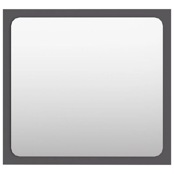 vidaXL Lustro łazienkowe, szare, 40x1,5x37 cm, płyta wiórowa