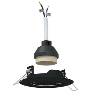 vidaXL Reflektor 6 pcs Czarny 9 x 9 x 2.5 cm Metal