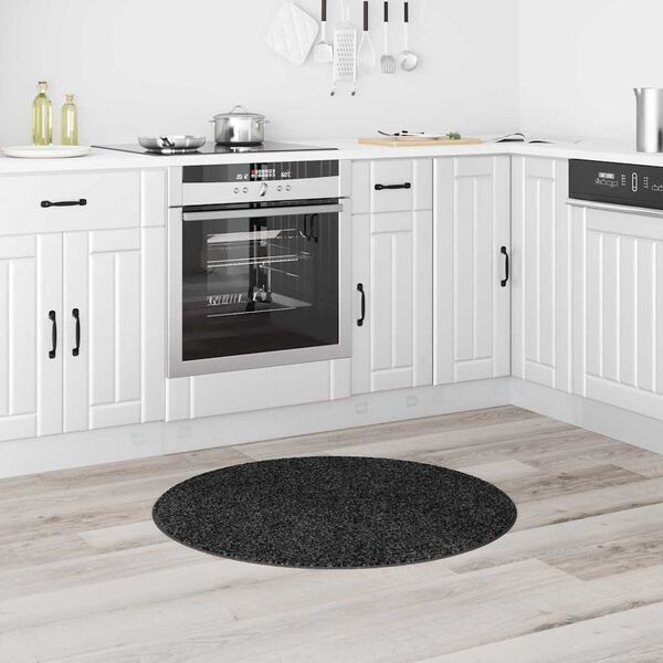 vidaXL Antypoślizgowy dywan shaggy Ciemnoszary 90 x 90 cm PP