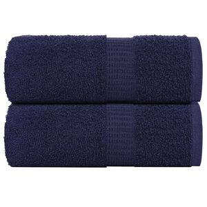 vidaXL Ręczniki, FROGN, 2 szt., granatowe, 30x30 cm, 360 g/m&sup2;