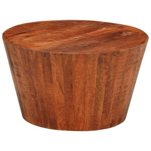 vidaXL Stolik kawowy, &Oslash; 52x30 cm, surowe lite drewno mango