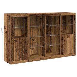 vidaXL Komoda LED Stare drewno 163 x 37 x 100 cm Drewno inżynieryjne
