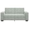 vidaXL Sofa 2-osobowa, jasnoszara, 180x78x84 cm, tapicerowana aksamitem