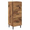 vidaXL Highboard z szufladą Stare drewno 34,5 x 34 x 180 cm