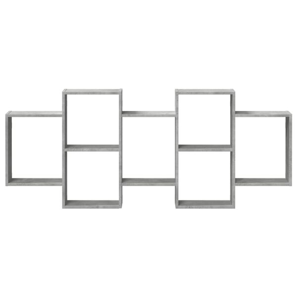 vidaXL P&oacute;łka ścienna, szarość betonu, 159x18x65 cm