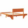 vidaXL Ramka ł&oacute;żka Woskowy Brąz 90 x 190 cm Lite drewno sosnowe