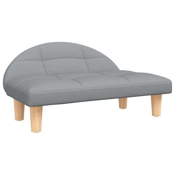 vidaXL Legowisko dla psa, jasnoszare, 70x52x30 cm, obite tkaniną