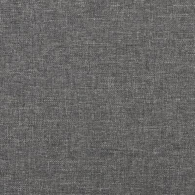 vidaXL Podnóżek, jasnoszary, 60x60x36 cm, tapicerowany tkaniną