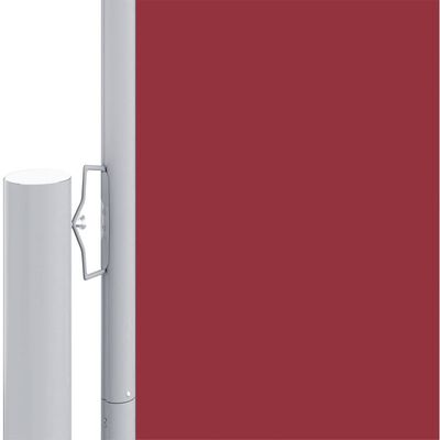 vidaXL Zwijana markiza boczna, czerwona, 220x600 cm