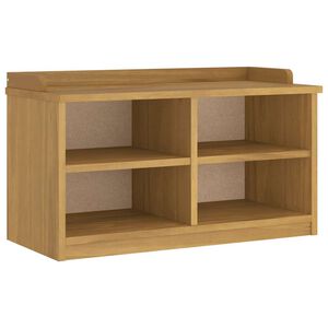 vidaXL Ławka do przedpokoju "SANDNES" 87x40x50 cm lite drewno sosnowe