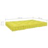 vidaXL Poduszki na podłogę lub palety, 7 szt., zielone, bawełniane