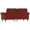 vidaXL 2-osobowa sofa, winna czerwień, 140 cm, sztuczna sk&oacute;ra