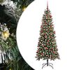 vidaXL Sztuczna choinka zielony 180 cm PVC, plastik i stal