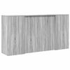 vidaXL Biurko recepcyjne szare Sonoma 200x50x103,5 cm Drewno klejone