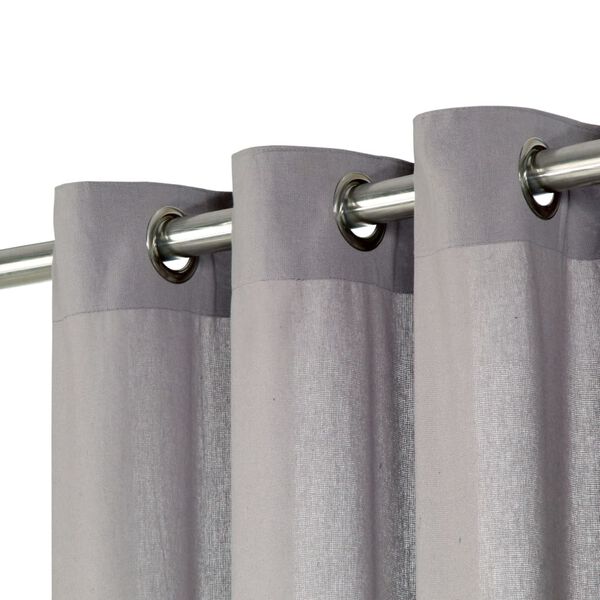 vidaXL Zasłony, metalowe k&oacute;łka, 2 szt., bawełna, 140x175 cm, szare