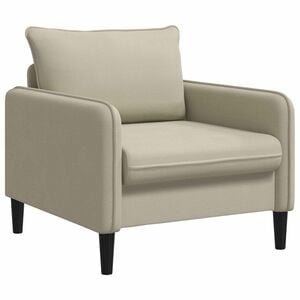 vidaXL Fotel XL piaskowy Welur