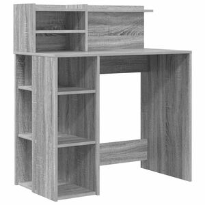 vidaXL Biurko Szary Sonoma Drewno inżynieryjne 90 x 48 x 101,5 cm