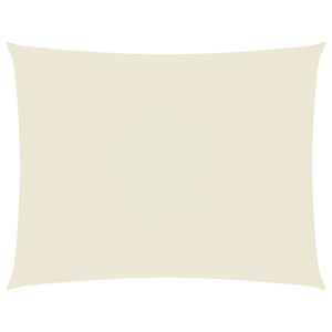 vidaXL Prostokątny żagiel ogrodowy z tkaniny oxford, 4x6 m, kremowy