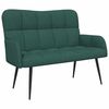 vidaXL Sofa dwuosobowa Ciemnozielony 115 x 61 x 87 cm tkanina
