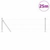 vidaXL Słupek ogrodzeniowy. Srebrny 25 x 0,5 m (siatka 25 mm) Stal