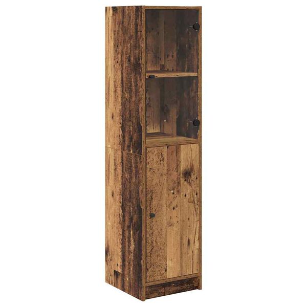 vidaXL Highboard Stare drewno 35 x 37 x 142 cm Materiał drewnopochodny