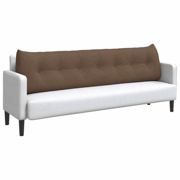 vidaXL Poduszka na plecy Brązowy 200 x 24 x 50 cm tkanina